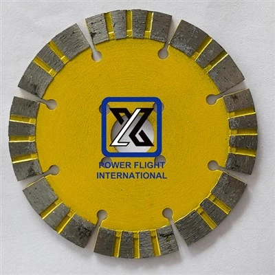 Hoja de sierra de diamante Turbo segmentada de 114 mm/4,5 pulgadas para piedra